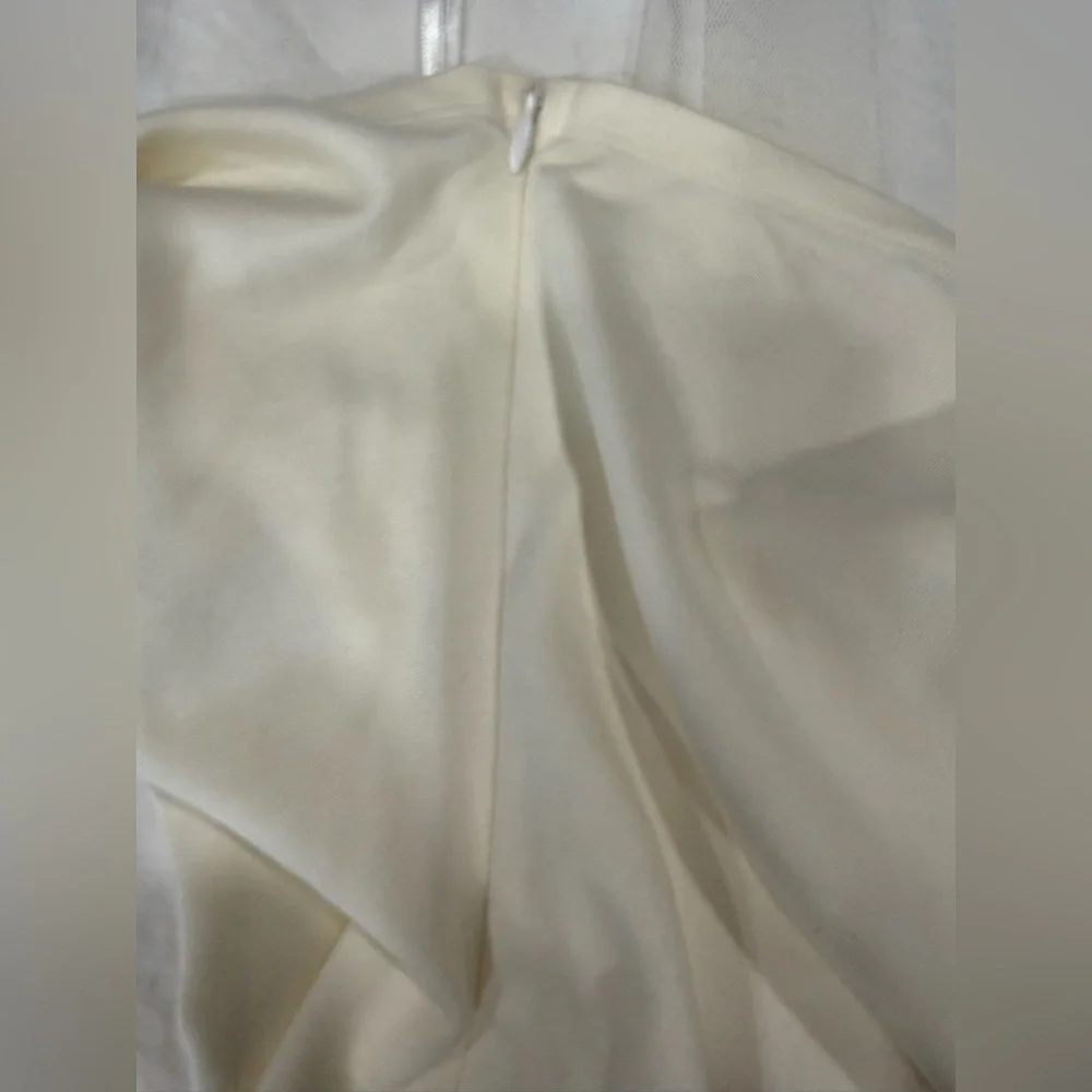 Elegant One Shoulder White Dress - Picture 15 of 16